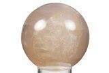 Polished Rose Quartz Sphere - Madagascar #323571-1